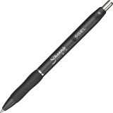 Sharpie S Gel Pens, Medium Point, 0.7 mm, Black Barrel, Black Ink, Pack Of 12 Pens