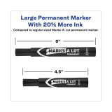 Avery Marks A Lot Permanent Markers, Chisel Tip, Large Desk-Style Size, Black, Pack Of 36